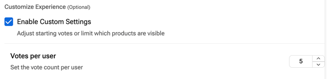 Employee Voting Number of Products