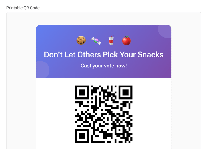 Employee Voting QR Code