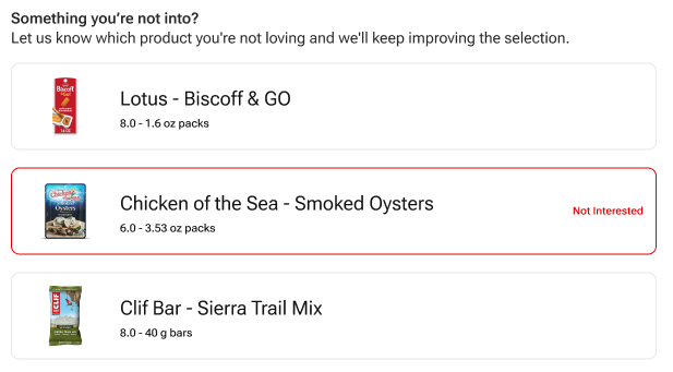 Pantry Low Performers