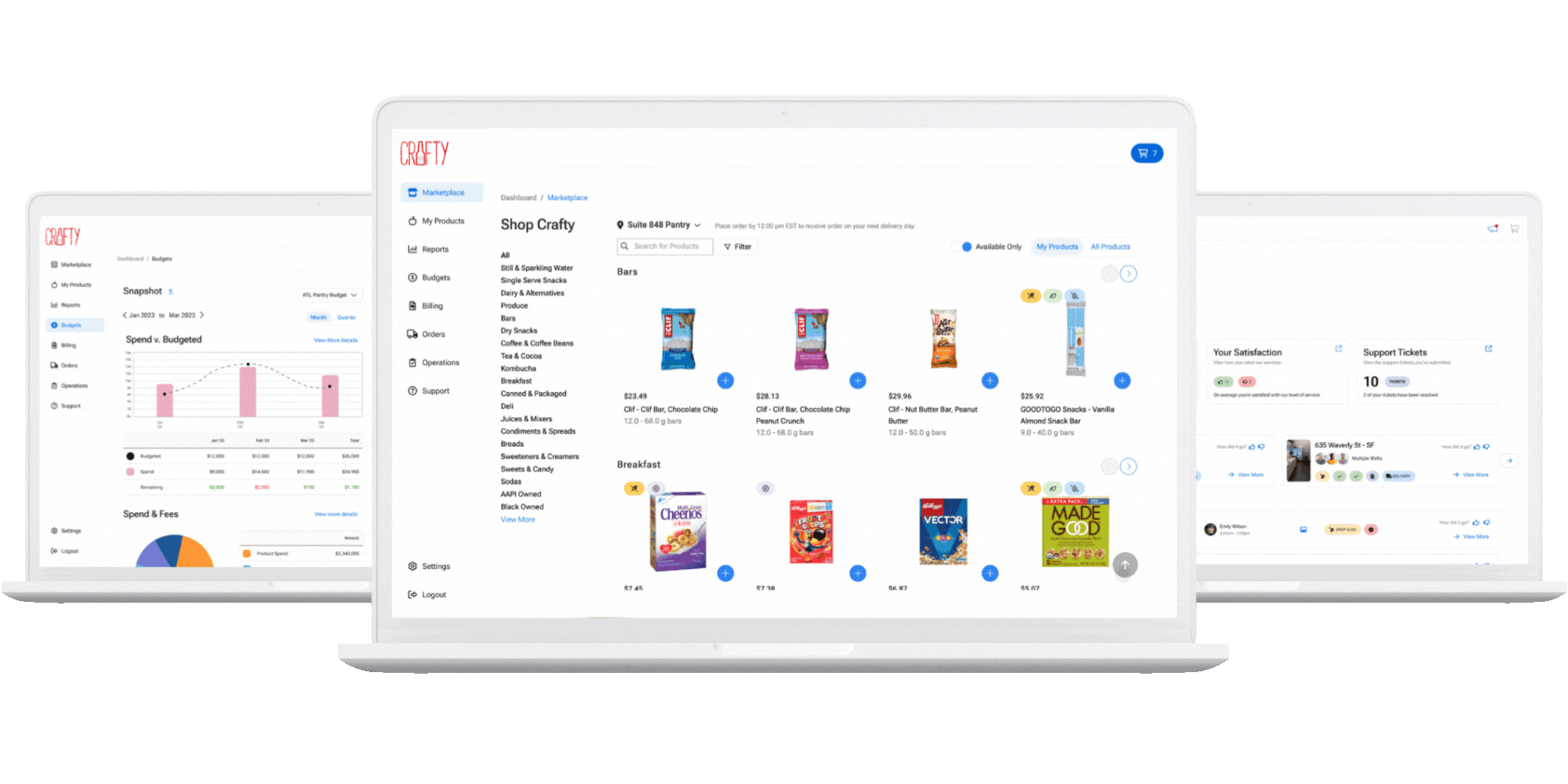 Crafty Platform provides 100% transparency into your office snack delivery