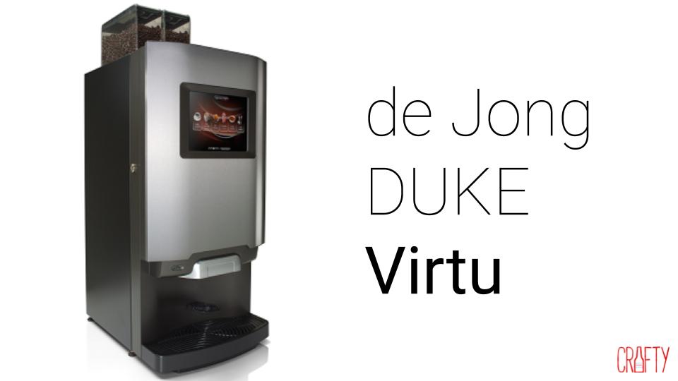 de Jong DUKE virtu office bean-to-cup espresso machine