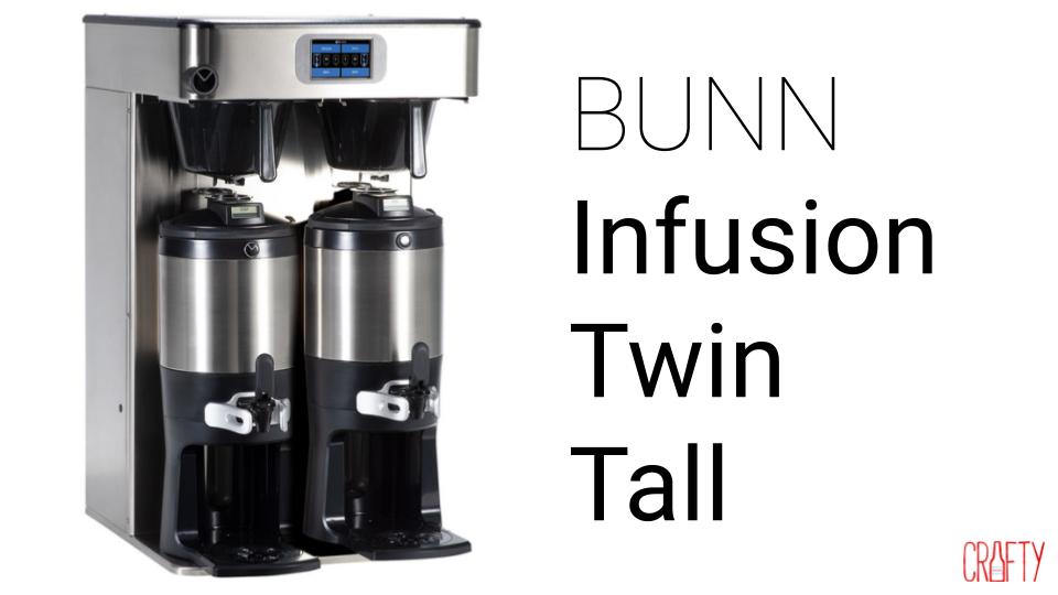 BUNN infusion Twin Tall corporate drip coffee machine