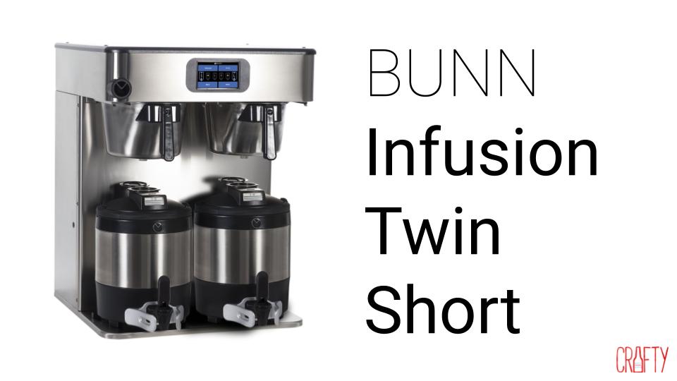 Bunn infusion twin short corporate drip coffee machine