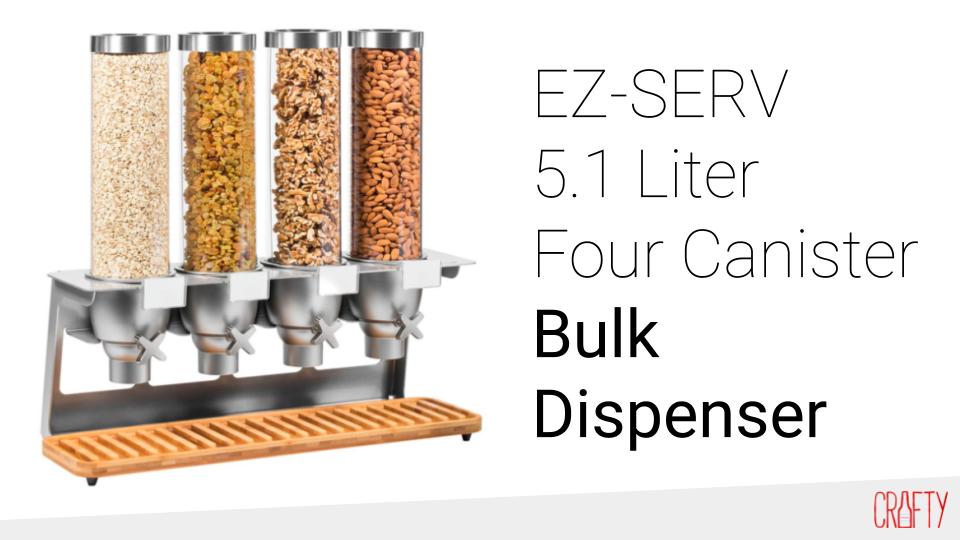 Bulk office snack dispenser EZ-Serve 5.1 Liter 4 Canister