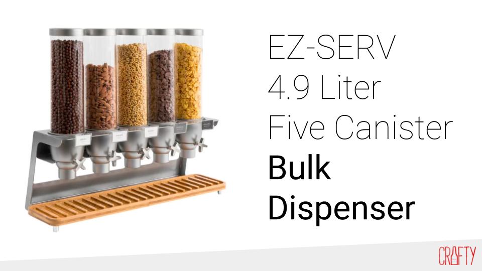 EZ serv bulk dispenser for bulk office snacks