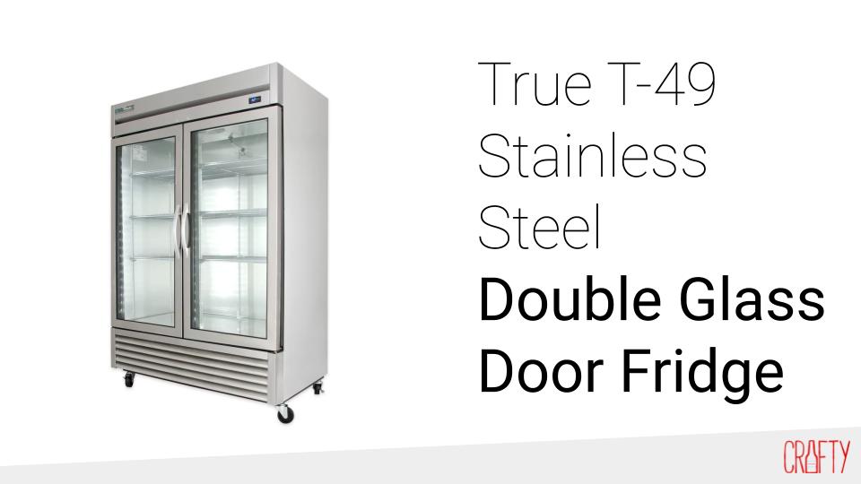 True t-49 double glass door corporate fridge