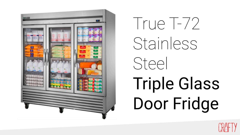 True t-72  triple glass door corporate fridge